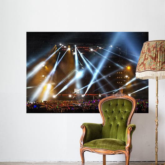 Stage Spotlight with Laser rays Wall Mural