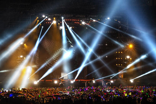 Stage Spotlight with Laser rays Wall Mural