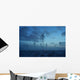 Deforested area at twilight, clouds in the sky Wall Decal