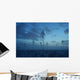 Deforested area at twilight, clouds in the sky Wall Decal