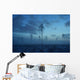 Deforested area at twilight, clouds in the sky Wall Decal