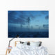 Deforested area at twilight, clouds in the sky Wall Decal