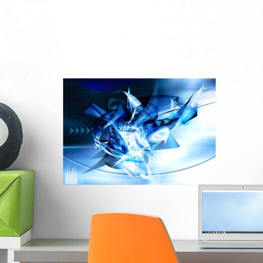 Abstract technology data background Wall Decal