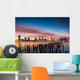 Jersey City skyline at sunset Wall Decal