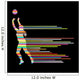 Volleyball woman player vector background Wall Decal