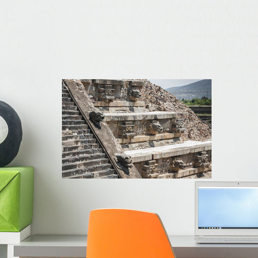 Temple of Quetzalcoatl Teotihuacan Mexico Wall Decal