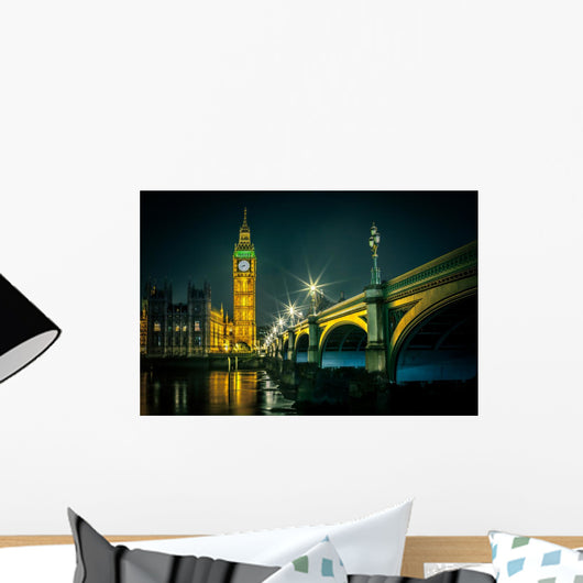 Big Ben and Houses of parliament at dusk, London, UK Wall Decal