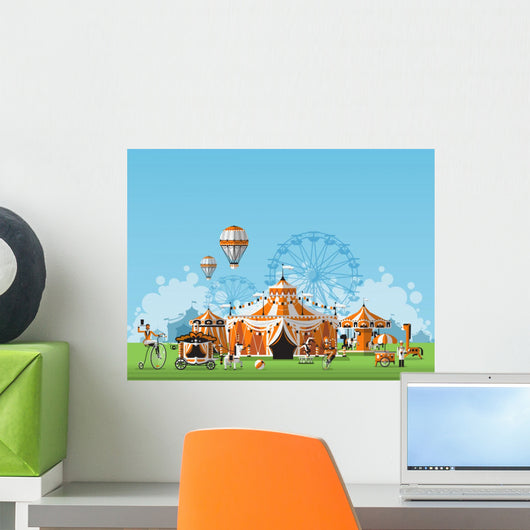 Abstract Classical Circus tent Wall Decal