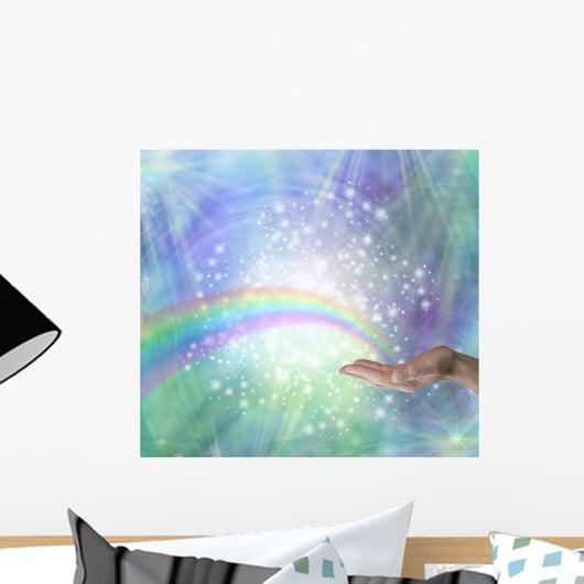 Sending Rainbow Healing Energy Wall Decal