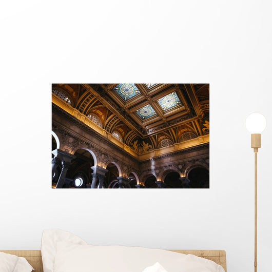 The interior of the Library of Congress, Washington, DC. Wall Decal