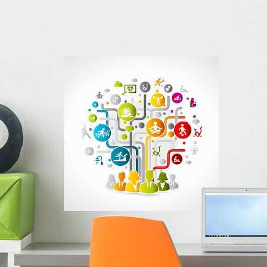 Healthy Life Wall Decal