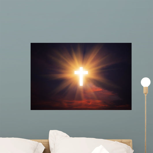 Cross in sky Wall Decal