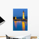 Leuchtturm im Hafen von Lindau am Bodensee Wall Decal