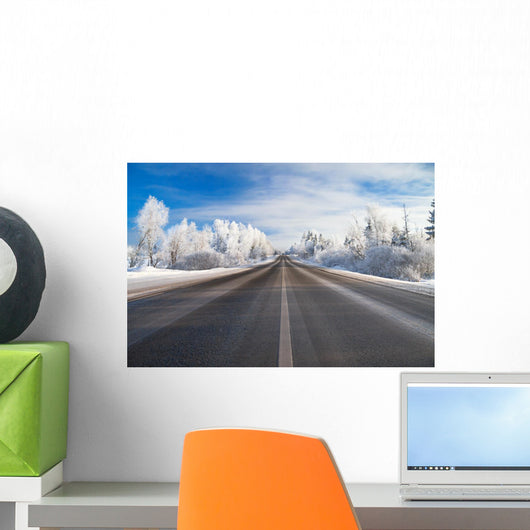 Winter Rural Landscape Wall Decal