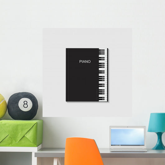 Vector modern piano book Wall Decal