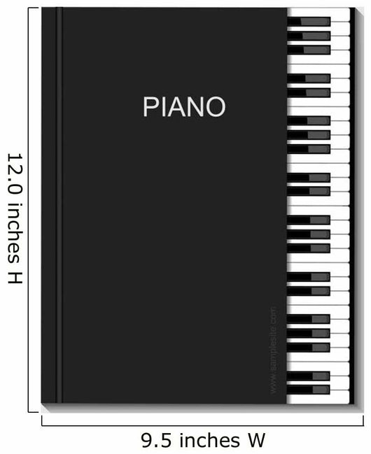 Vector modern piano book Wall Decal