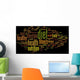 Conceptual health word cloud Wall Decal
