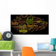 Conceptual health word cloud Wall Decal