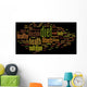 Conceptual health word cloud Wall Decal