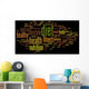 Conceptual health word cloud Wall Decal
