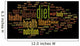 Conceptual health word cloud Wall Decal