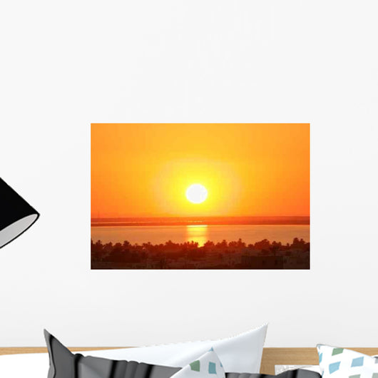 Sunset over Sea Wall Decal