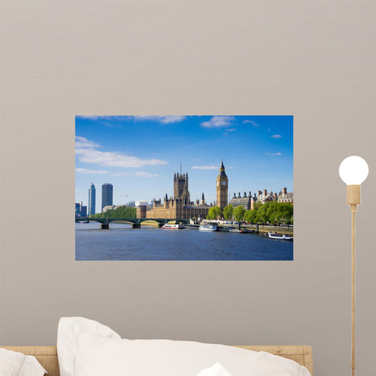 The Palace of Westminster Big Ben at night, London, England, UK Wall Decal