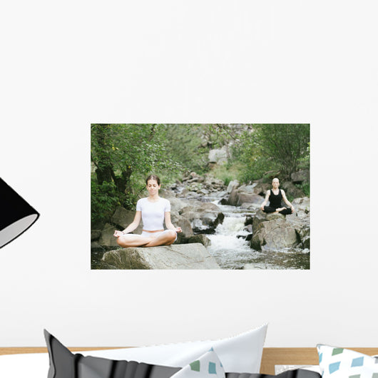Woman and Man Doing Wall Decal