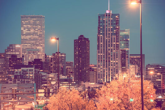 City Denver Night Wall Decal