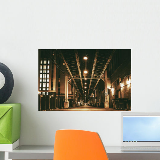 Chicago City Train Bridge Wall Decal