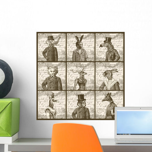 Animals Portrait Wall Decal