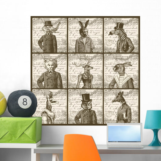 Animals Portrait Wall Decal