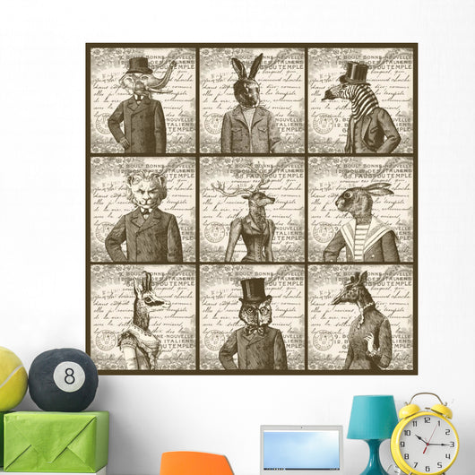 Animals Portrait Wall Decal