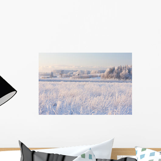 Rural Winter Landscape Wall Decal