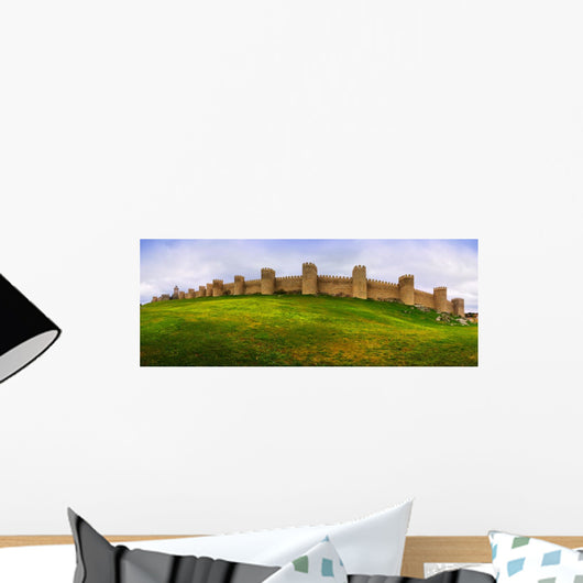 Panorama Medieval Town Walls Wall Decal