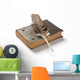 Old Book and Fountain Wall Decal