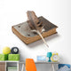 Old Book and Fountain Wall Decal