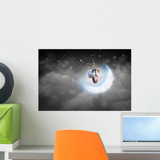 Moondance Ballerina Girl Wall Decal