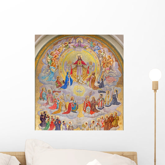 Vienna Big Fresco Heart Wall Decal