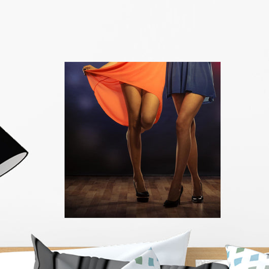 Female Legs Dancing Club Wall Decal