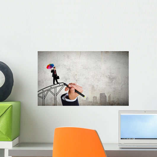 Abstract I'm Not Afraid Man Wall Decal