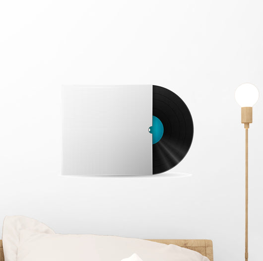 vinyl record in a paper case Wall Decal