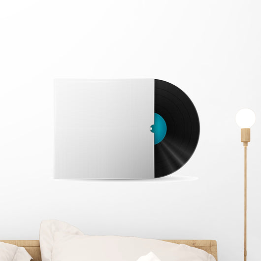 vinyl record in a paper case Wall Decal