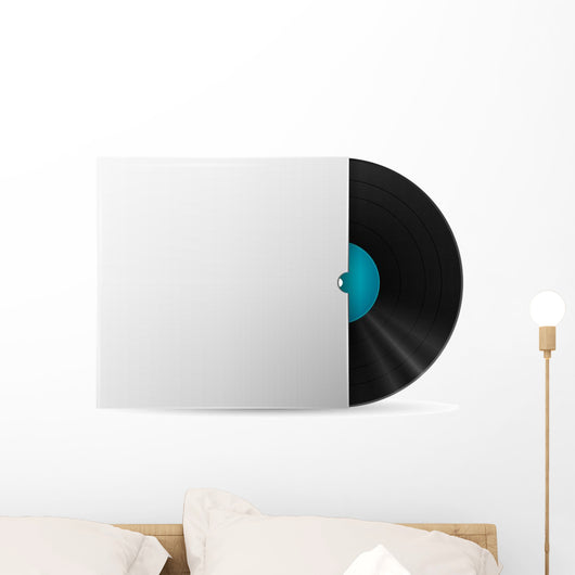 vinyl record in a paper case Wall Decal