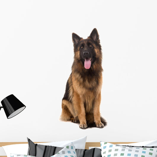 Sitting German Shepherd Dog Wall Decal