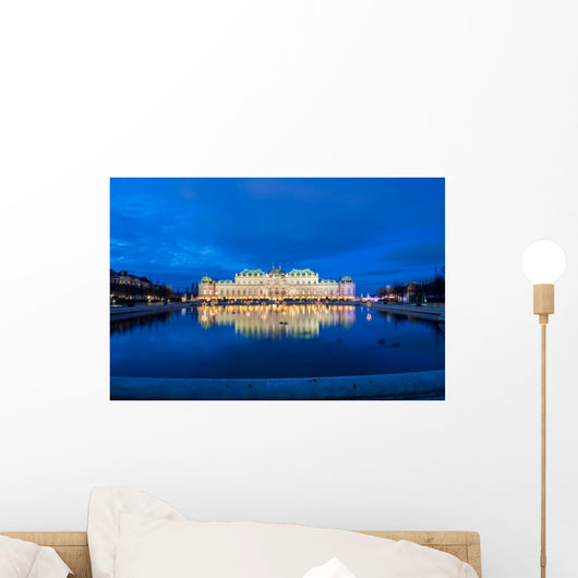 Palace Belvedere with Christmas Market in Vienna, Austria Wall Decal