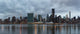 Dramatic sky over Manhattan and East River. Wall Decal