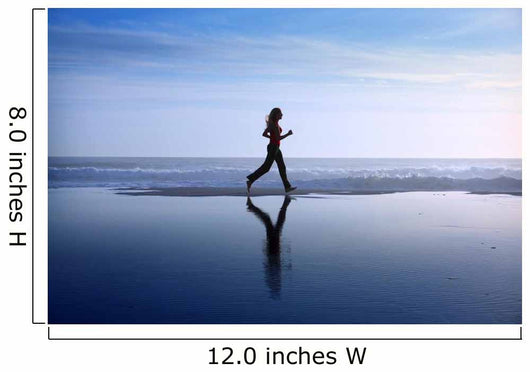 Woman Jogging Wall Decal