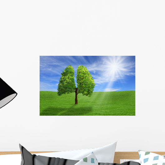 Tree in shape of lungs Wall Decal