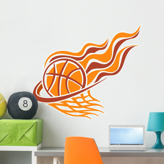 The image of a basketball ball Wall Decal